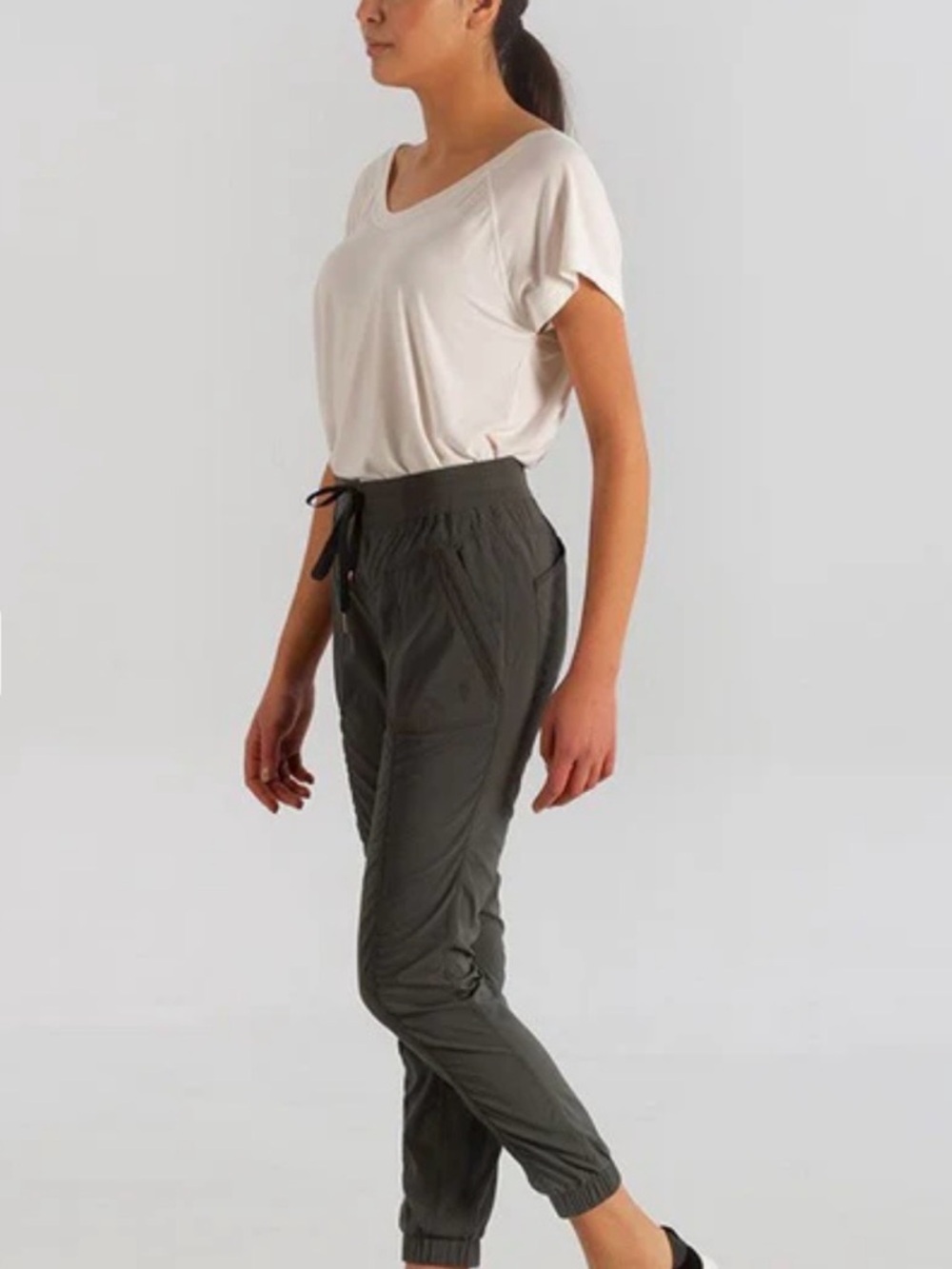 INDYGENA -F Stretch pants Stretch Pants Maeto, gray